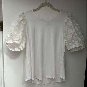 Cupio top with lace bell sleeves! Brand new! Never worn.
